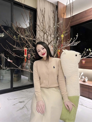 A700-Áo len cadigan thêu ngực 5 màu hàng nhà máy đủ tem