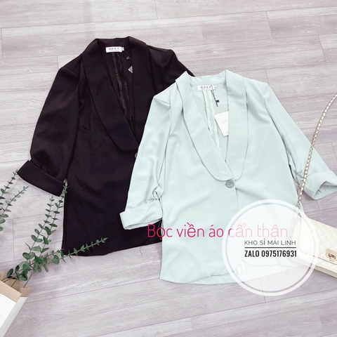 Vest vạt bầu 2 màu xanh nhạt,đen chât trượt Thái 1 lớp