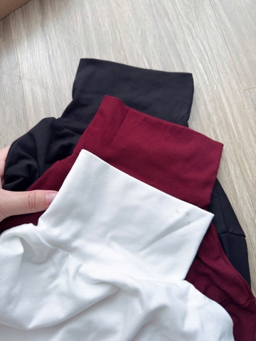 A435- Set 3 áo giữ nhiệt lót lông dài tay  đen-trắng-nâu