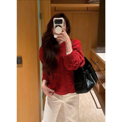 A558- Áo len thừng quảng 3 màu dày dài thân 60cm