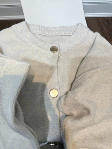 A392-Áo cadigan len be cúc đồng hàng Quảng Châu