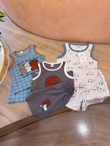 CB309- Combo 3 bộ ba lỗ bé trai