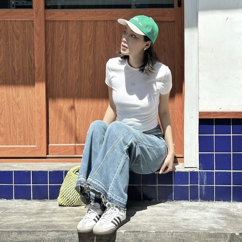 ☘️ quan071-QUẦN JEANS LOE GẤU VẠT KIỂU🌿