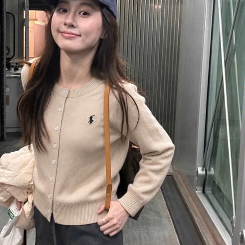 A700-Áo len cadigan thêu ngực 5 màu hàng nhà máy đủ tem