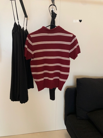 A353- Áo len kẻ mongtoghi mỏng 4 MÀU