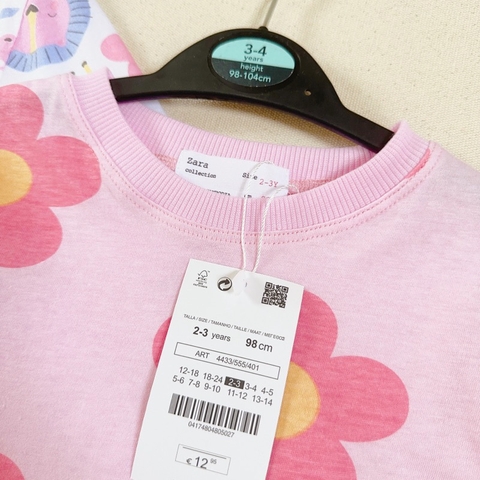 CB027- Combo 2 bộ thun zip HOA HỒNG trẻ em VNXK