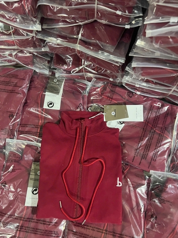 A413-Áo khoác nỉ haida đỏ kéo khoá