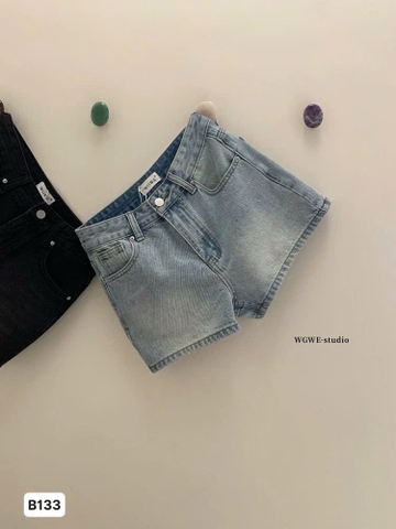 Quan060- quần short jean We chính phẩm 2 màu đen, khói