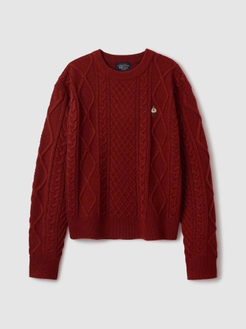 A35-Áo len vặn thừng gấu đỏ hàng nhà máy