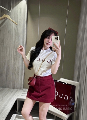 QUAN012-CV JEANS chữ A có lót quần 3 màu đỏ, xanh, trắng