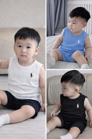 BT945- Combo 4 áo ba lỗ thông hơi cho bé 9-23kg