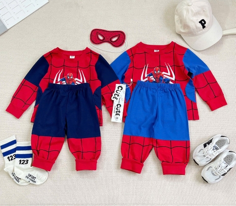 BT610-Bộ dài tay nhện siêu nhân bé trai tặng kèm mặt nạ