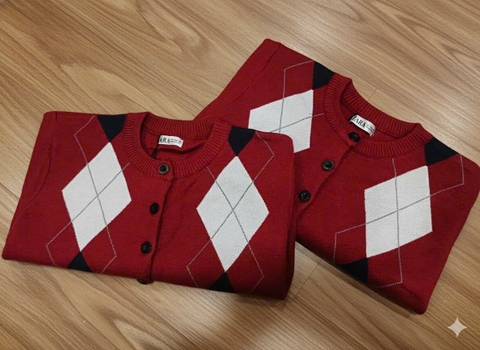 A468- Áo len CDG trám đỏ dày dặn full tem