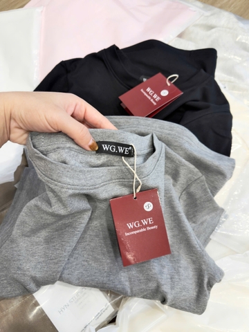 A495-Áo thun cộc tay WE 3 màu chất cotton mát