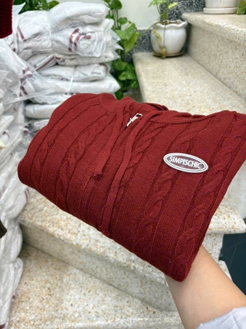 A559- Áo len mũ Quảng châu 5 màu dài thân 51cm