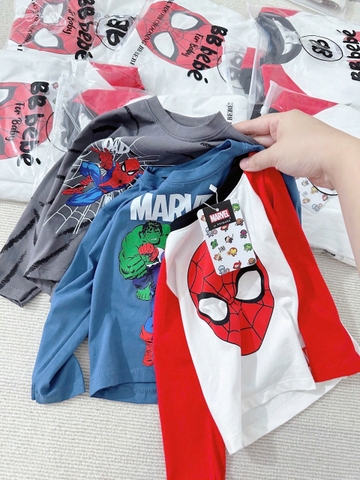 CB183- Combo 3 áo NHỆN chất cotton loại đẹp form 9-27kg