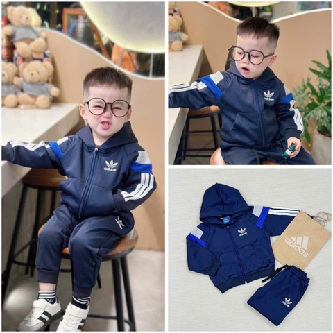 Bn142-Bộ nỉ Das xanh than bé trai