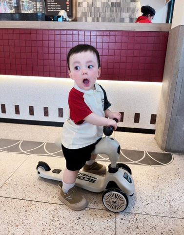 BT305-Bộ áo polo phối tay mix quần jeans bé trai chất mềm