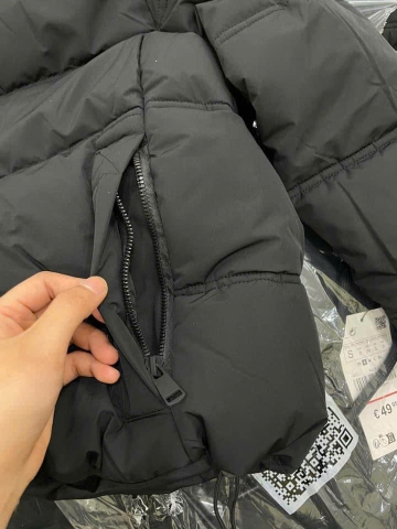 A168-Áo phao đông ấm 2 màu đen trắng