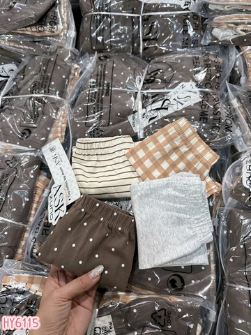 BT866-ComBo 4 quần legging cộc cho bé gái 8-26kg