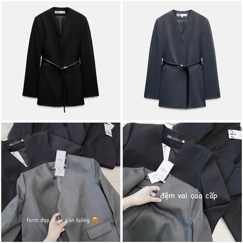 A148-Áo blazer/ Áo vest nữ kèm đai
