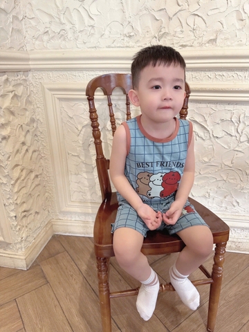 CB309- Combo 3 bộ ba lỗ bé trai