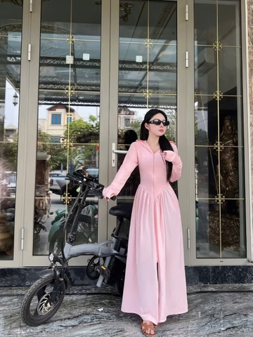 A285-Đầm chống nắng xoè liền 2 lớp ,mũ to dài chuẩn 120cm 5 màu