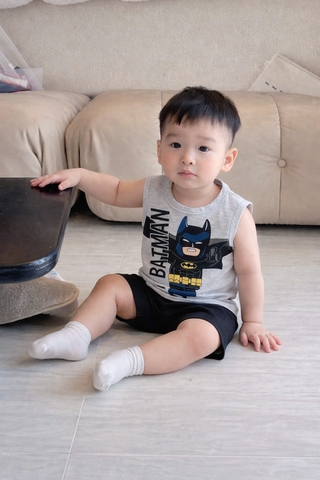 BT943-CB 3 bộ cotton balo NHỆN MÀU ĐỎ-CHÌ-BE
