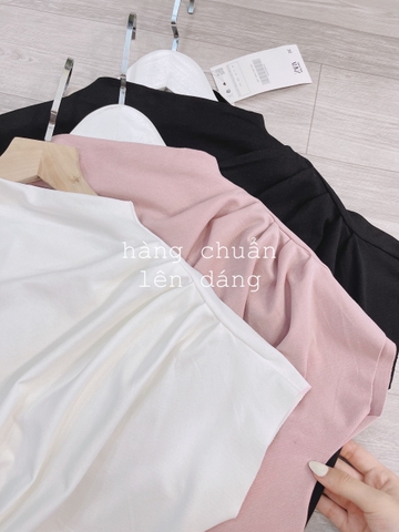 🍀 ÁO LEN DÍP LI VAI CHÉO🍓 3 màu đen,trắng,hồng