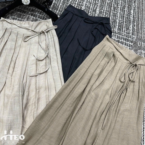 Quần đũi ống rộng 2 lớp choàng lệch 3 màu