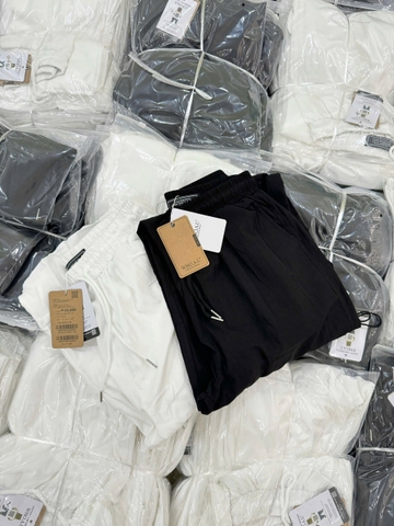 Quan071-QUẦN GIÓ TÚI HỘP BO ỐNG 2 màu đen trắng