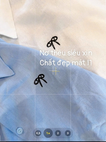 SET501- set sơ mi thêu nơ quần cộc có lót cạp chun chất lien đũi