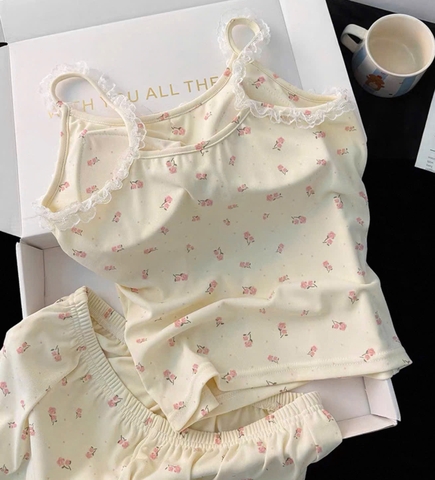 Set876- Bộ 2 dây mặc nhà cộc có sẵn đệm ngực CÓ SIZE LỚN