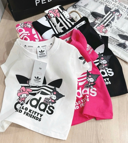 CB193-Combo 3 áo phông ĐÁT bé gái chất cotton (8-27kg)