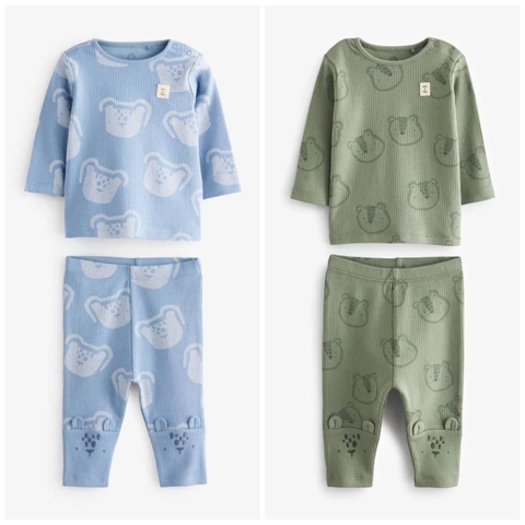 CB015- Combo 2 bộ tăm thun 2 màu xanh trẻ em VNxK