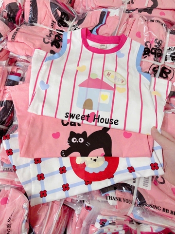 Cb354- Combo 3 đầm balo  danng suong bé gái hoạ tiết chất cotton