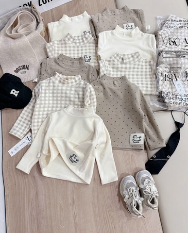 Cb420- Combo 3 áo zip lông màu nhạt cổ 3phân