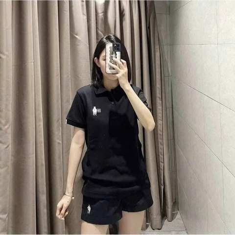 ✌🏻SET505- Bộ GẤU thêu màu trắng quần short cạp chun