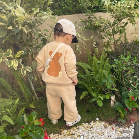 BN172-Bộ ni BABY BEAR 2 màu than'be