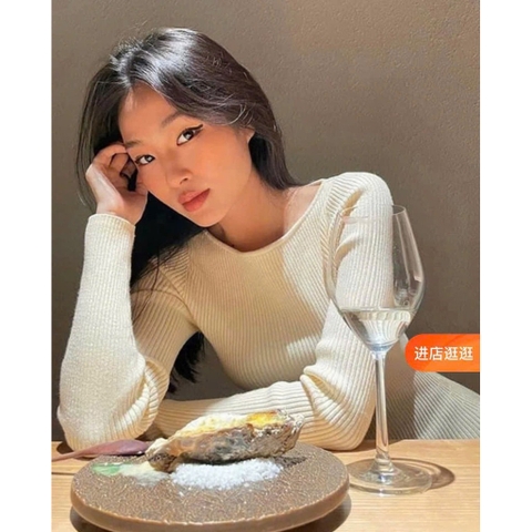 [HÀNG LOẠI 1]A345- Áo len cổ thuyền 3 màu  full tem dày dặn