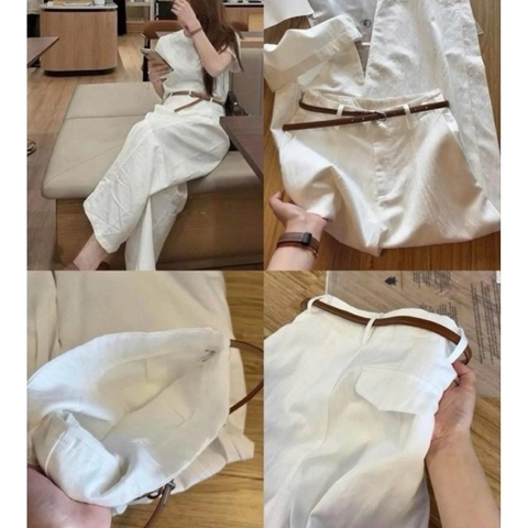 QUAN108-Quần kaki suông 4 MÀU TẶNG KÈM ĐAI