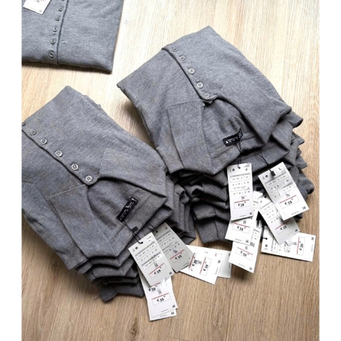 A415-Áo len dệt kim dài tay 2 màu đỏ xám hàng nhà máy chuẩn khosiMaiLinh