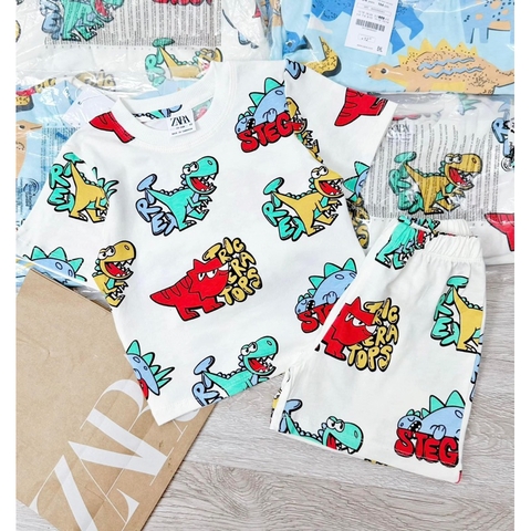 CB106- Combo 2 bộ xược khủng long bé trai VNXK