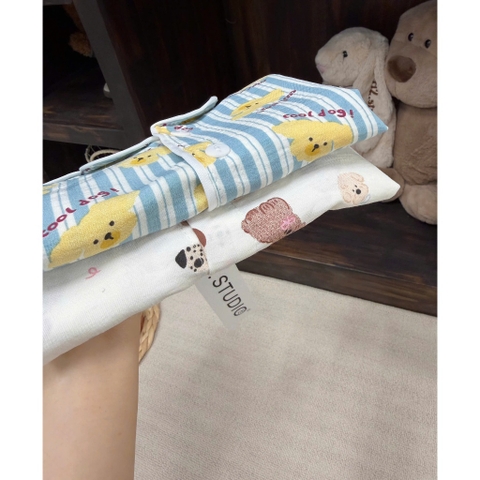 BT846-Combo 2 bộ pijama cộc tay nhiều màu cho bé 9-26kg