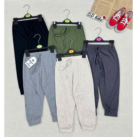 CB295- COMBO 5 quần thun xám dài cạp chun bé trai MAi linh KID 2