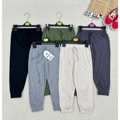 CB295- COMBO 5 quần thun xám dài cạp chun bé trai MAi linh KID 2