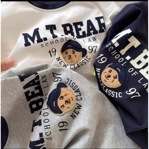 Cb429- Combo 3 áo thun cộc tay gấu BEAR cho bé 9-25kg