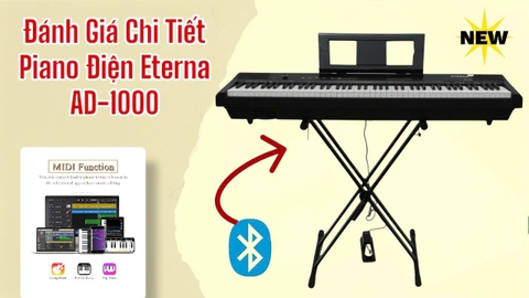 Đánh giá chi tiết Piano điện Eterna AD1000 – Có Bluetooth MIDI & Bluetooth Audio