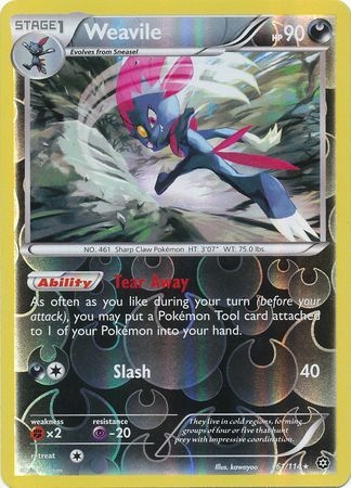 Weavile - 61/114 - Rare Reverse Holo