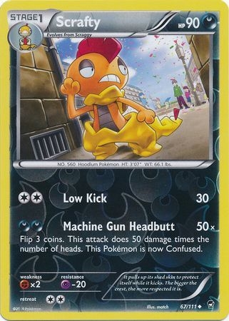 Scrafty - 67/111 - Uncommon Reverse Holo